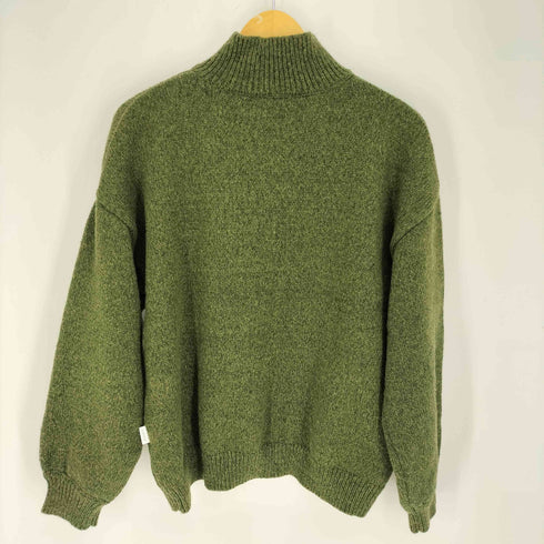 muhet ハーフジップ プルオーバー ニット ポリ メンズ LL