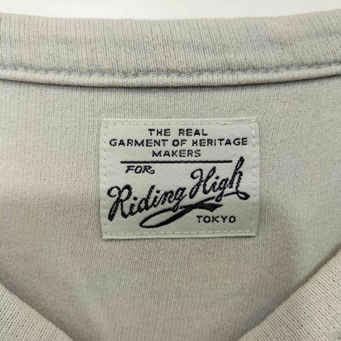 ライディングハイ RIDING HIGH パイル地 クルーネック S/S Tシャツ メンズ