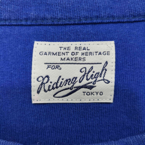 ライディングハイ RIDING HIGH パイル地 クルーネック S/S Tシャツ メンズ