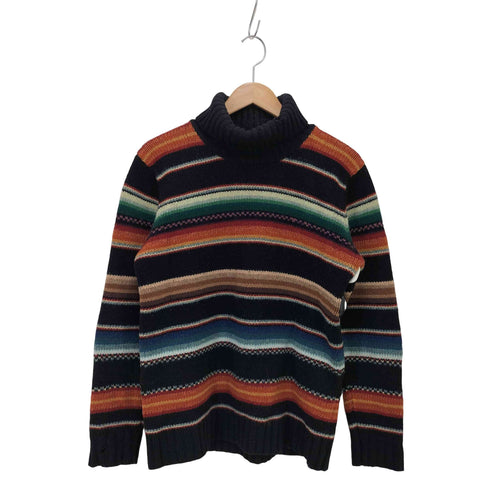 ポロバイラルフローレン Polo by RALPH LAUREN 90s ネイティブボーダー タートルネックニット メンズ 170