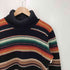 ポロバイラルフローレン Polo by RALPH LAUREN 90s ネイティブボーダー タートルネックニット メンズ 170