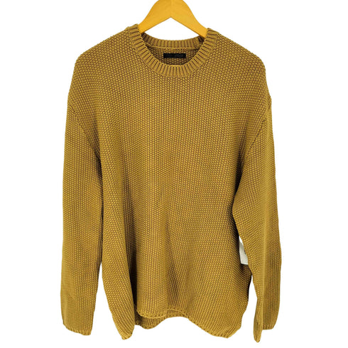 ザラ ZARA ラウンドネック ニット セーター リラックスフィット メンズ import:L