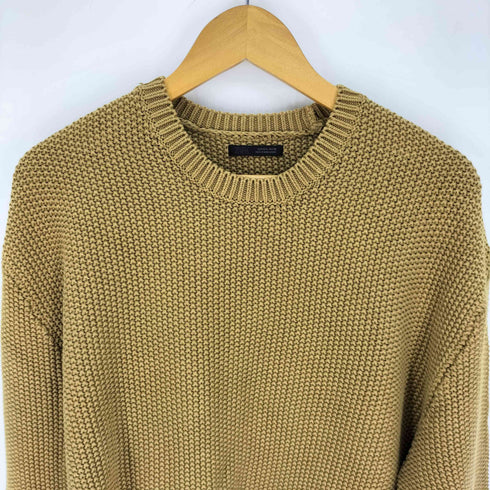 ザラ ZARA ラウンドネック ニット セーター リラックスフィット メンズ import:L