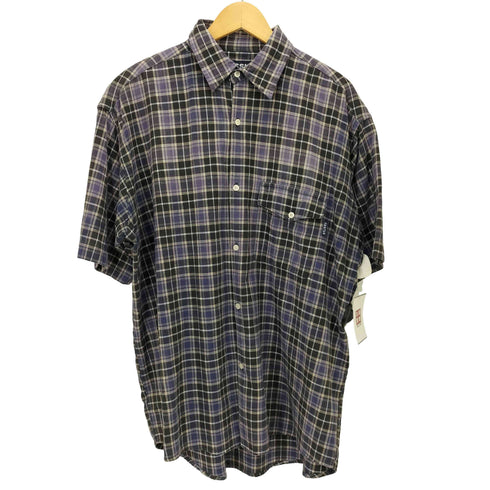 ステューシー Stussy 90s 紺タグ バーバラタグ チェック柄 半袖シャツ メンズ JPN:M