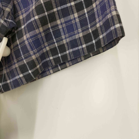 ステューシー Stussy 90s 紺タグ バーバラタグ チェック柄 半袖シャツ メンズ JPN:M