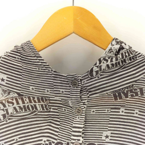 ヒステリックグラマー HYSTERIC GLAMOUR デジタルプリント フーデッド パーカー Y2K レーヨン100 レディース FREE