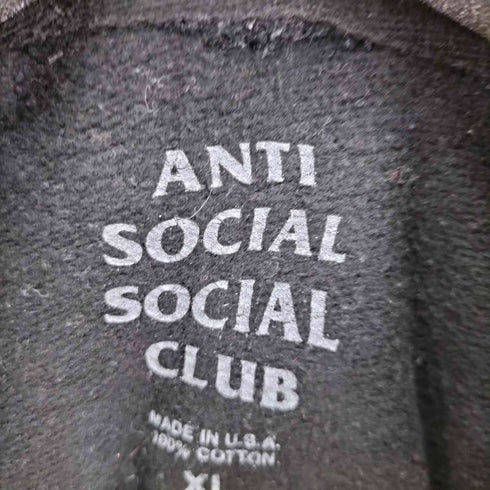 アンチソーシャルソーシャルクラブ ANTI SOCIAL SOCIAL CLUB 両面プリントプルオーバーパーカー メンズ JPN:XL