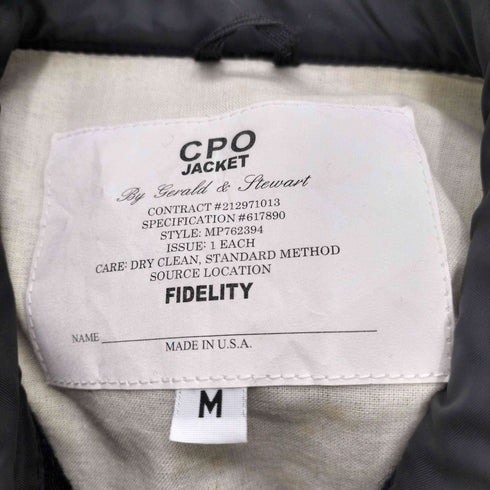 フィデリティー FIDELITY USA製 CPO JACKET ウール アイロン シャツ ジャケット ピンバッチ メンズ import:M
