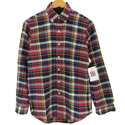 ラルフローレン RALPH LAUREN CLASSIC FIT スモールポニー刺繍 L/Sチェックシャツ メンズ XS