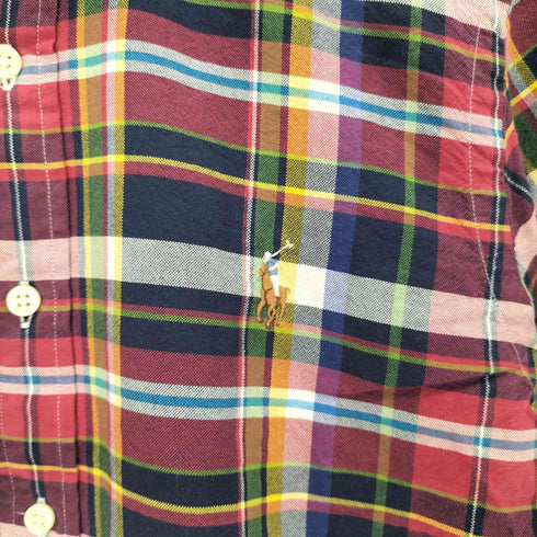 ラルフローレン RALPH LAUREN CLASSIC FIT スモールポニー刺繍 L/Sチェックシャツ メンズ XS