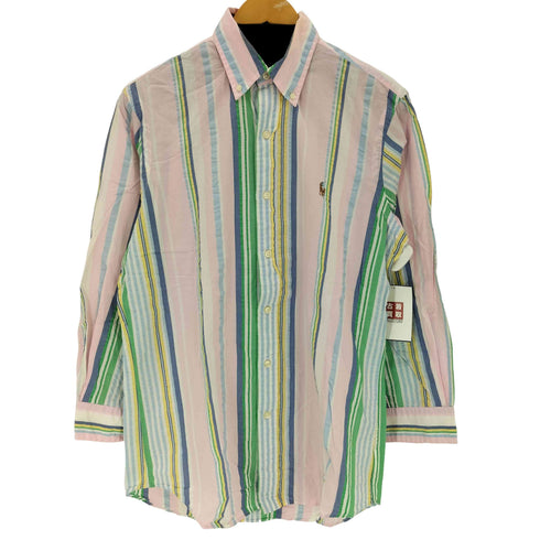 ポロラルフローレン POLO RALPH LAUREN CLASSIC FIT スモールポニー刺繍 L/Sストライプシャツ メンズ S