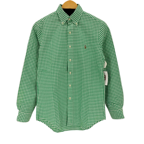 ポロラルフローレン POLO RALPH LAUREN CLASSIC FIT スモールポニー刺繍 ギンガムチェックL/Sシャツ メンズ XS