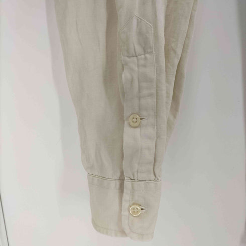 ポロバイラルフローレン Polo by RALPH LAUREN リネンシルク 裾ポニー L/S開襟シャツ メンズ L