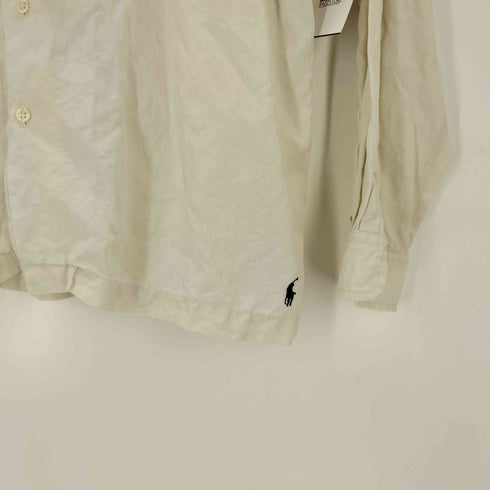 ポロバイラルフローレン Polo by RALPH LAUREN リネンシルク 裾ポニー L/S開襟シャツ メンズ L