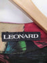 レオナール LEONARD ウール シルク混 Vネック 花柄 リブトップス レディース JPN:L