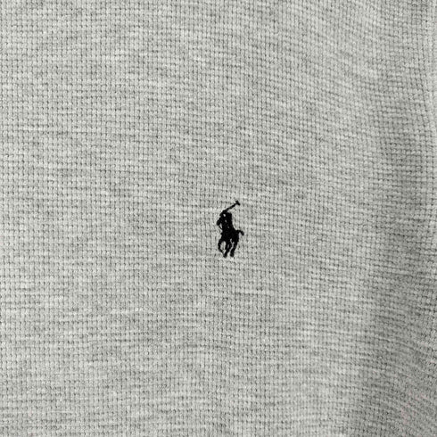 ポロラルフローレン POLO RALPH LAUREN スモールポニー刺繍 サマーワッフル L/S Tシャツ メンズ import:M