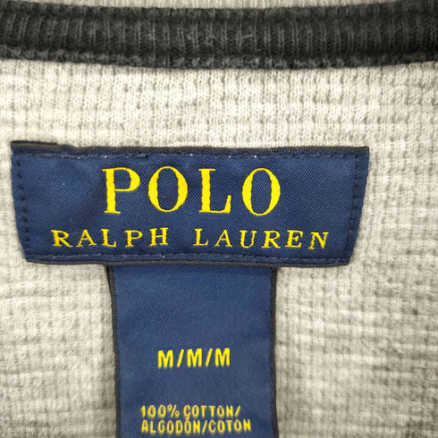 ポロラルフローレン POLO RALPH LAUREN スモールポニー刺繍 サマーワッフル L/S Tシャツ メンズ import:M