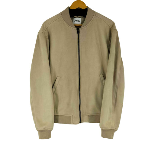 ザラ ZARA フェイクスエード ジップブルゾン メンズ import:M