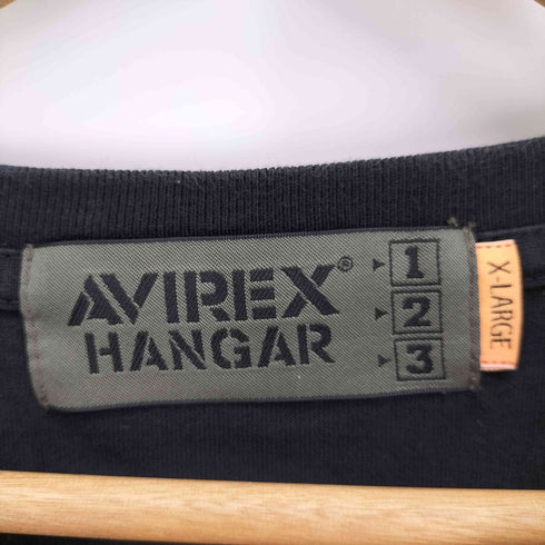アヴィレックス AVIREX MACH BUSTER T-SHIRT マッチ バスター クルーネック長袖Tシャツ メンズ import:XL