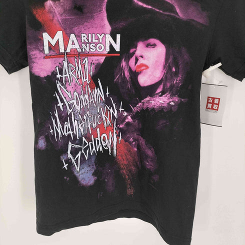 シュート SHOOT ロックバンドアーティスト ツアー 両面プリント クルーネックTシャツ メンズ import:S