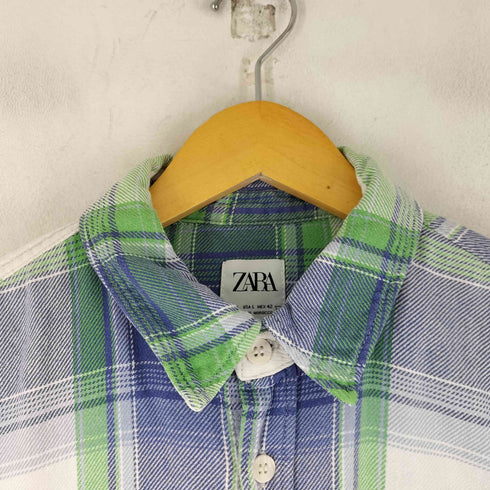 ザラ ZARA ライトネルシャツ メンズ import:L