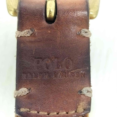 ポロラルフローレン POLO RALPH LAUREN レザー ナローメッシュベルト メンズ