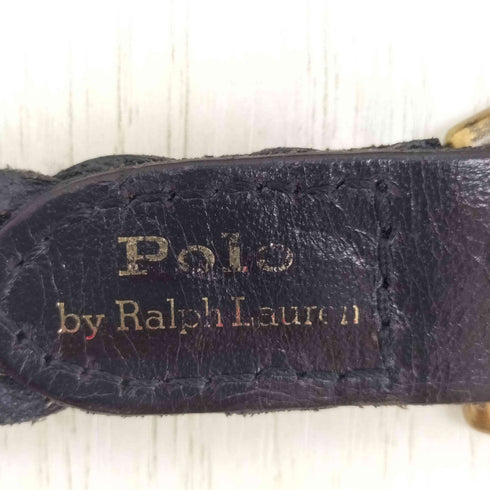ポロバイラルフローレン Polo by RALPH LAUREN レザー ナローメッシュベルト メンズ