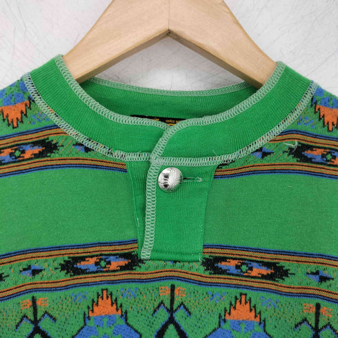 インディアン INDIAN ネイティブ柄 コンチョ ヘンリーネックTシャツ メンズ JPN:M