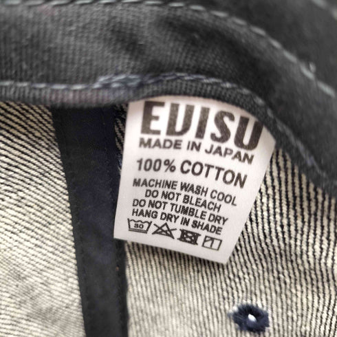 エヴィス EVISU 日本製 カモメ刺繍 ポケット デニムキャップ メンズ