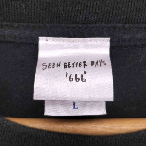 SEEN BETTER DAYS 666 ロゴプリント クルーネック ロングスリーブTシャツ メンズ import:L