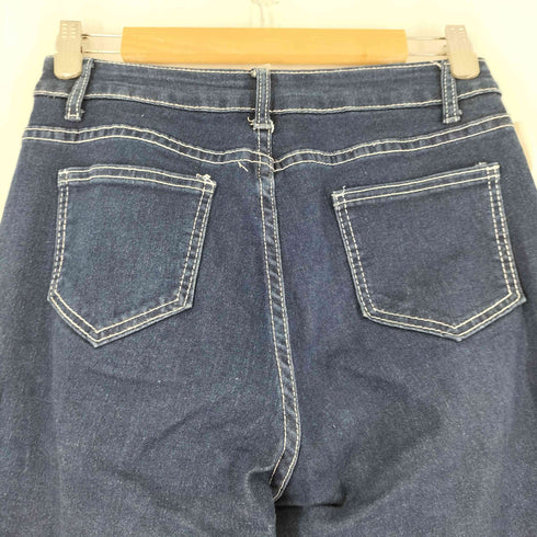 花柄刺繍 フレアデニムパンツ レディース JPN:S