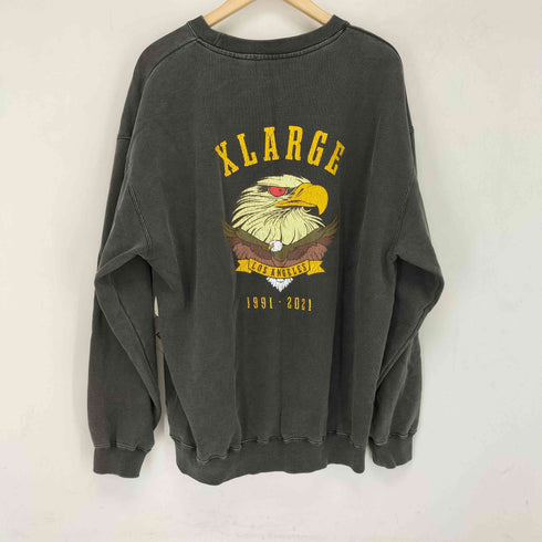 エクストララージ XLARGE EAGLE LOGO PIGMENT CREWNECK SWEAT/ メンズ JPN:M