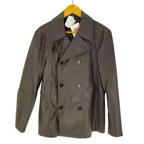コムサイズム COMME CA ISM レザー ピーコート メンズ JPN:M