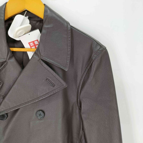 コムサイズム COMME CA ISM レザー ピーコート メンズ JPN:M