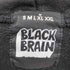 ブラックブレイン BLACK BRAIN スタッズ 両面ロゴプリント プルオーバーパーカー メンズ JPN:XL