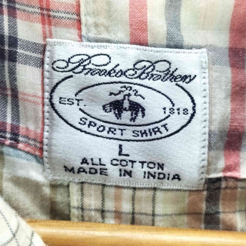 ブルックスブラザーズ BROOKS BROTHERS S/Sパッチワークシャツ メンズ JPN:L