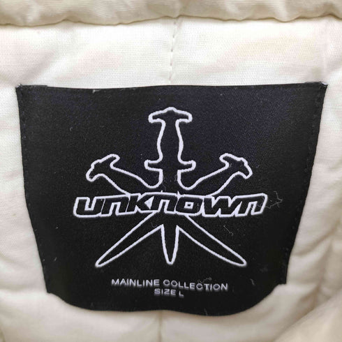アンノウンロンドン UNKNOWN LONDON リフレクターロゴパッチ 中綿 パフベスト メンズ JPN:L