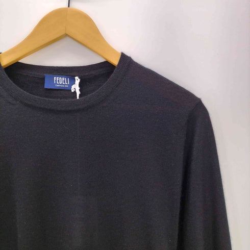 FEDELI Seta Sweater セタ セーター カシミヤ混 メンズ EUR:46