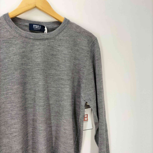FEDELI Seta Sweater セタ セーター カシミヤ混 メンズ EUR:46
