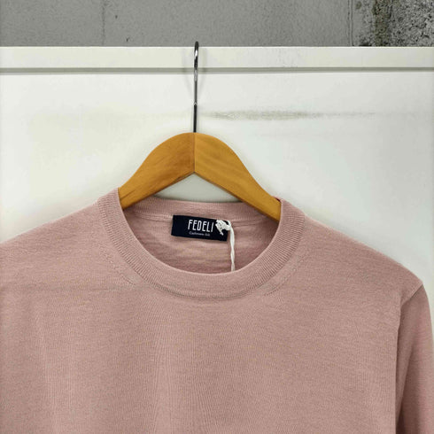 FEDELI Seta Sweater セタ セーター カシミヤ混 メンズ EUR:48