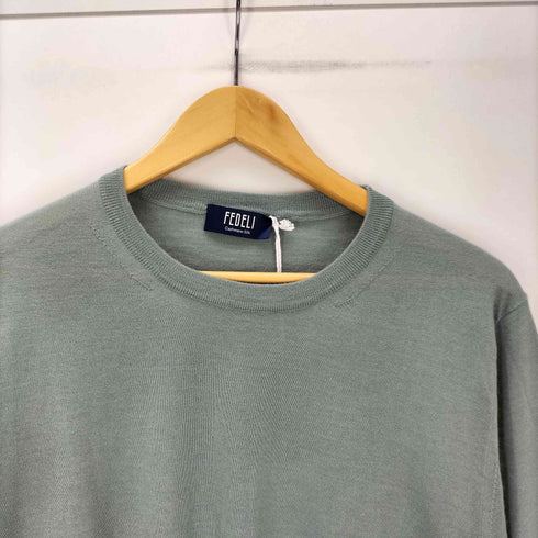 FEDELI Seta Sweater セタ セーター カシミヤ混 メンズ EUR:48