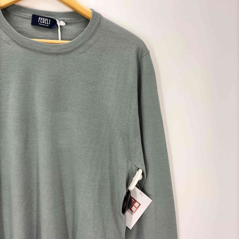 FEDELI Seta Sweater セタ セーター カシミヤ混 メンズ EUR:48