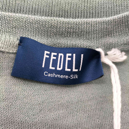 FEDELI Seta Sweater セタ セーター カシミヤ混 メンズ EUR:48