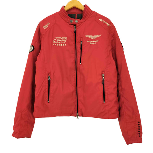ハケットロンドン hackett london ASTON MARTIN RACING 刺繍 ダブルジップ 中綿 レーシングジャケット メンズ import:L