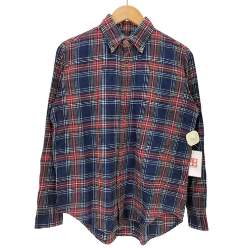 ブラウンバイツータックス BROWN by 2-tacs ボタンダウンチェックネルシャツ メンズ JPN:S