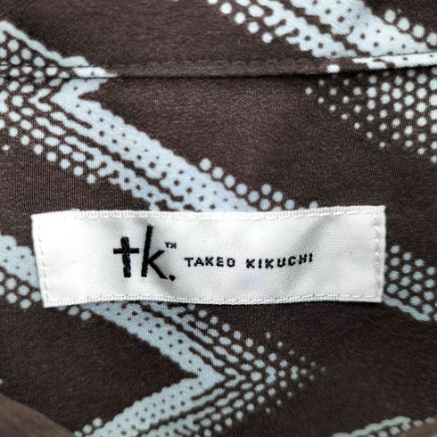 ティーケータケオキクチ tk. TAKEO KIKUCHI ジグザグドットジオメトリックシャツ メンズ JPN:M