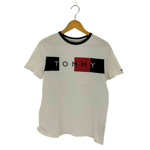 トミーヒルフィガー TOMMY HILFIGER ロゴ刺繍 クルーネックTシャツ メンズ M