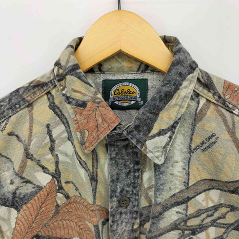 カベラス Cabela's 90S USA製 リアルツリー カモ L/S シャツ メンズ import:L