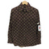 バーバリーブラックレーベル BURBERRY BLACK LABEL ホース モノグラム ボタンダウン L/S シャツ メンズ JPN:1