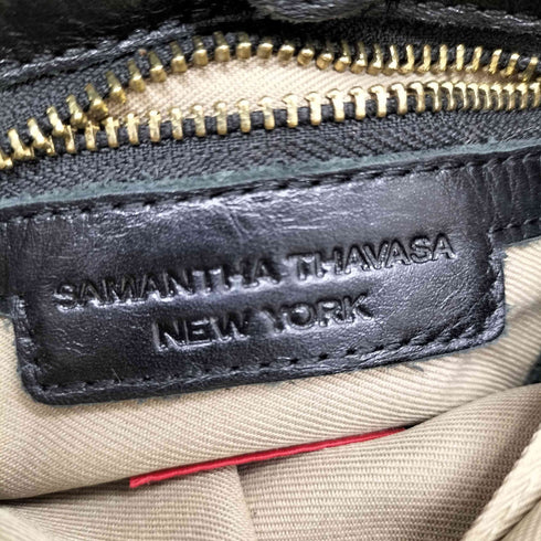 サマンサタバサ Samantha Thavasa レザーコンビ ショルダーバッグ レディース